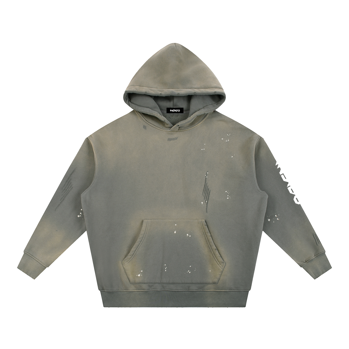 Rise above Frayed Fleece Hoodie