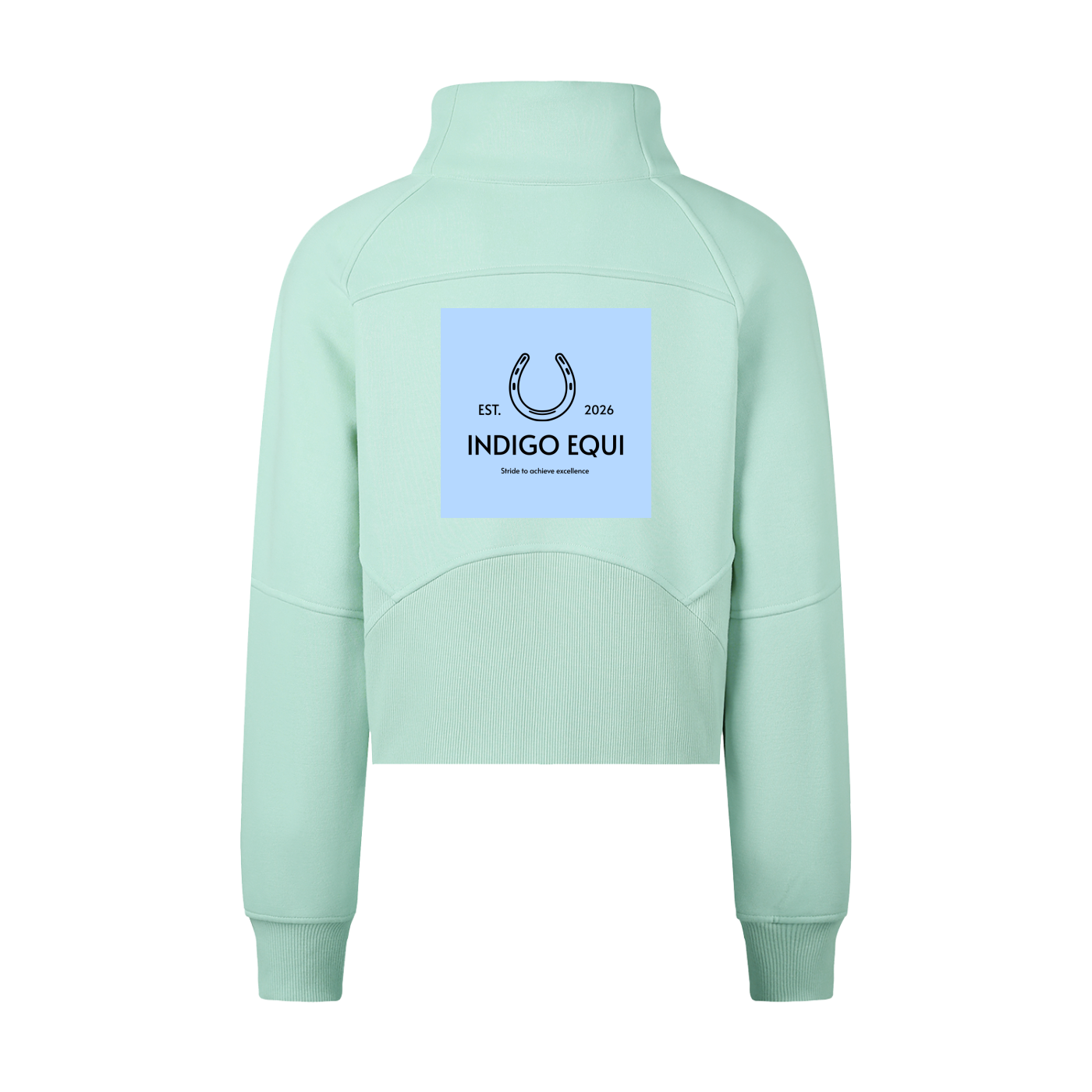 Cropped Half-Zip Sweatshirt