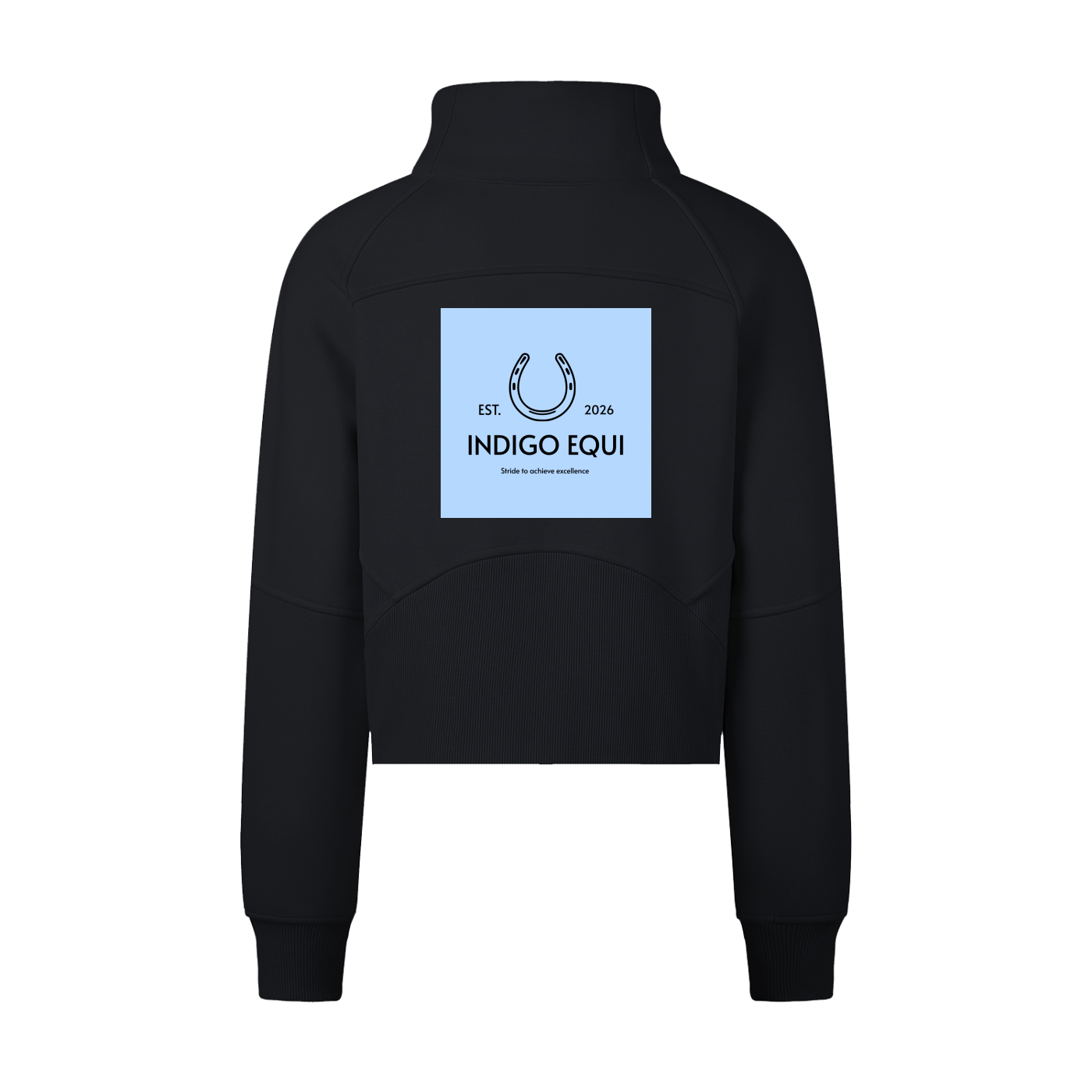 Cropped Half-Zip Sweatshirt