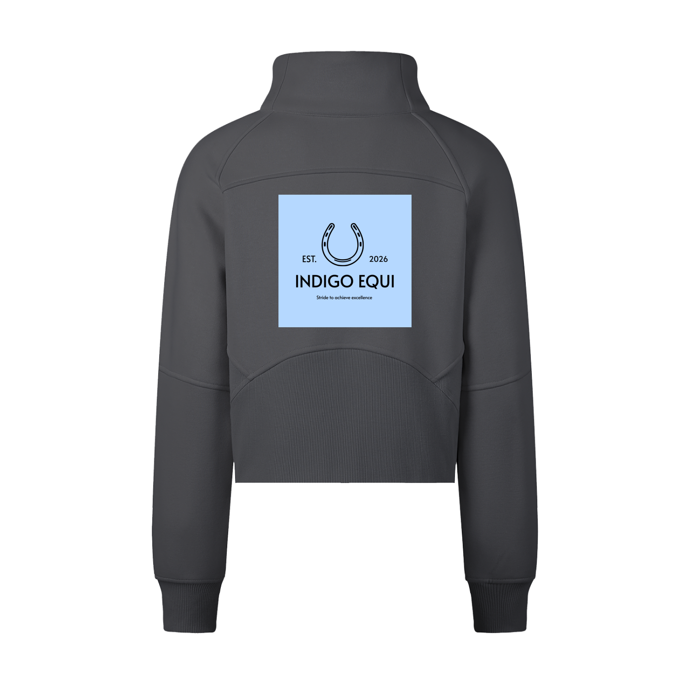 Cropped Half-Zip Sweatshirt